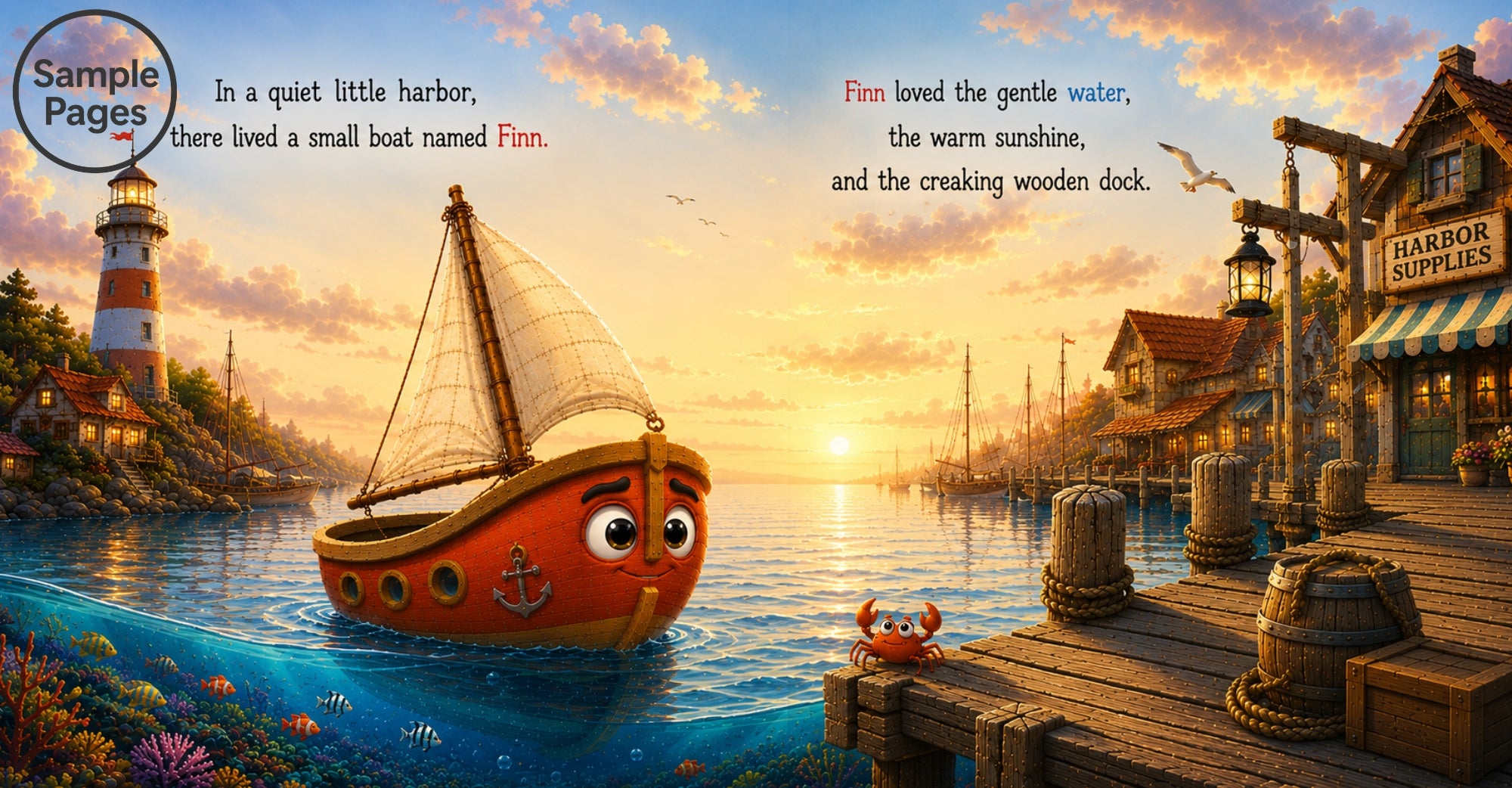 Finn in the harbor